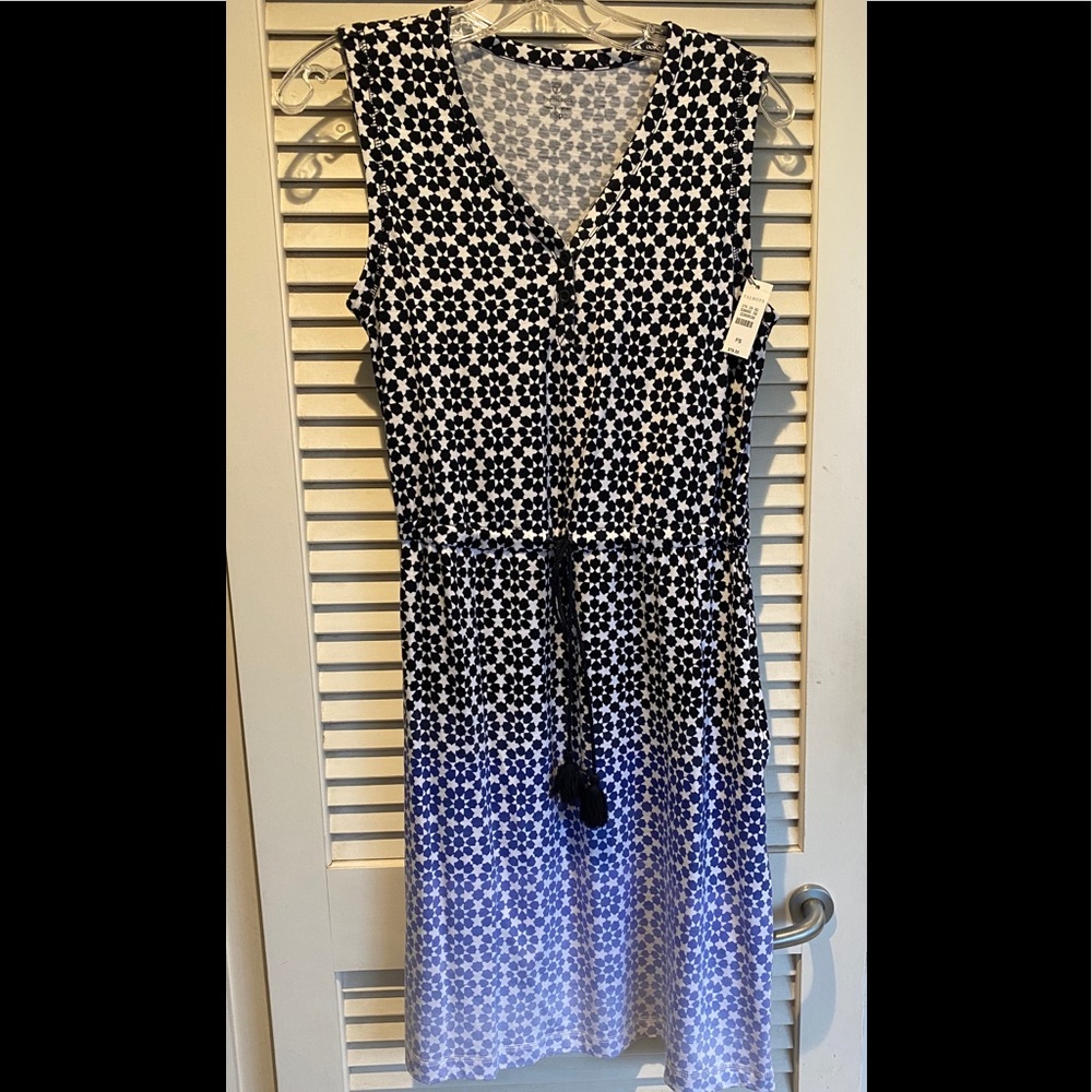 Talbots geometric print dress